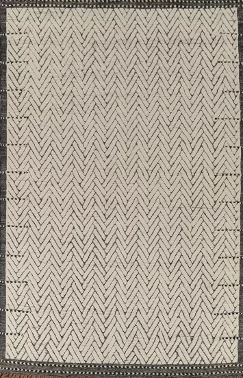 All-Over Chevron Moroccan Oriental Area Rug 9x13