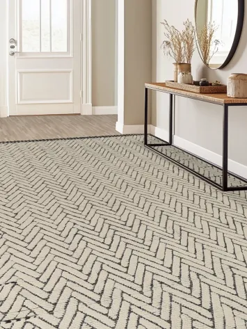 All-Over Chevron Moroccan Oriental Area Rug 9x13