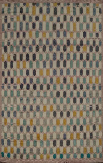 Multicolor Geometric Moroccan Large Rug 12x16 Perfect for Modern Decor