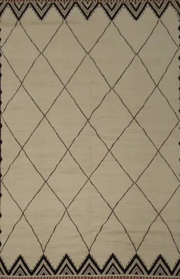 Stylish Geometric Moroccan Area Rug 9x12 for Modern Living Spaces