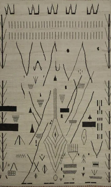 Transform Your Room with This Moroccan Large Modern Rug 10x15