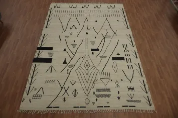 Transform Your Room with This Moroccan Large Modern Rug 10x15