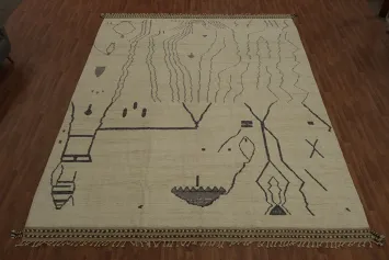 All-Over Abstract Moroccan Palace Size Rug 12x15