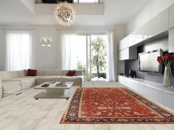 Handmade Floral Heriz Serapi Indian Large Rug 9x18