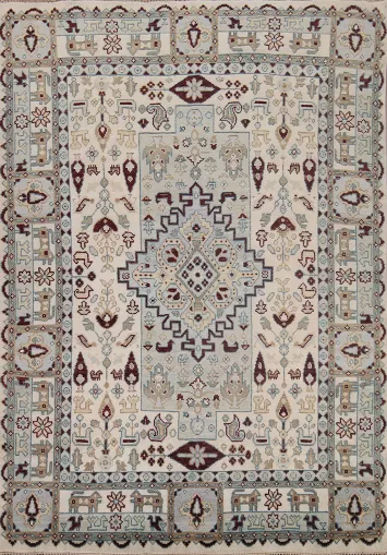 Tribal Geometric Heriz Serapi Oriental Area Rug 8x10