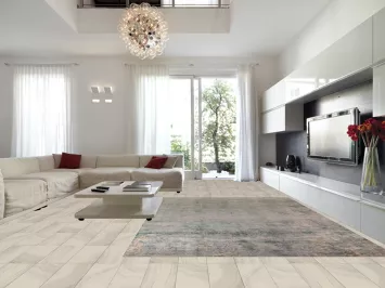 Handmade Green Abstract Indian Large Rug 9X12