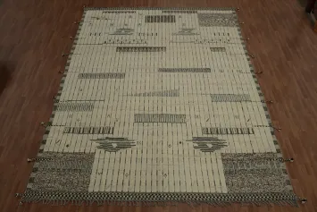 Minimalist Moroccan Large Rug 12x16 Perfect for Sophisticated Decor