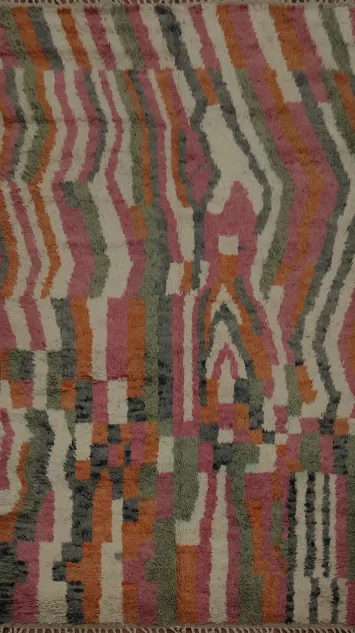 All-Over Moroccan Abstract Area Rug 6x10