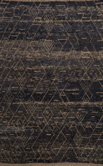 Handmade Plush Moroccan Wool Large Rug 12x16