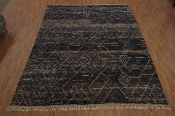 Handmade Plush Moroccan Wool Large Rug 12x16