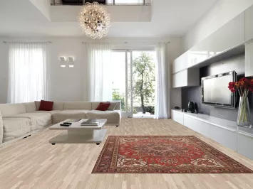 Vintage Geometric Heriz Persian Area Rug 8x11