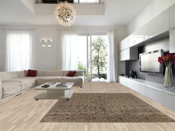 Traditional Green Kashan Persian Area Rug 10x12