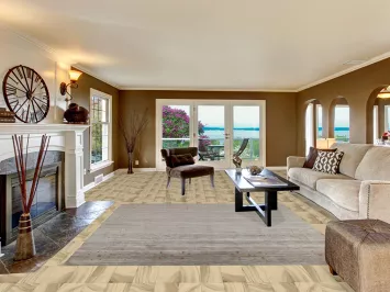 Striped Handmade Gabbeh Square Area Rug 8x8