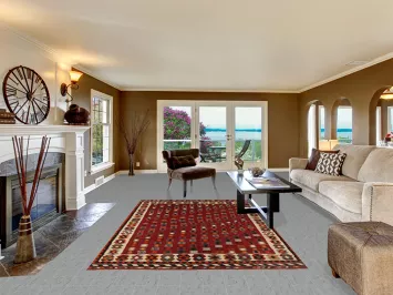 Vegetable Dye Kilim Qashqai Persian Area Rug 6x10