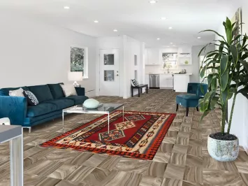 Vegetable Dye Kilim Qashqai Persian Area Rug 5x9