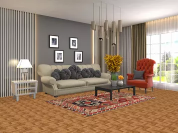 Vegetable Dye Kilim Qashqai Nomadic Persian Rug 4x7