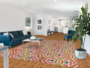 All-Over Wool Kilim Oriental Area Rug 8x11