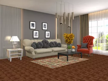 All-Over Geometric Kilim Oriental Rug 4x6