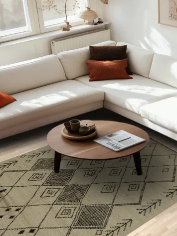 Modern Moroccan Area Rug 6x10 Perfect for Stylish Home Decor