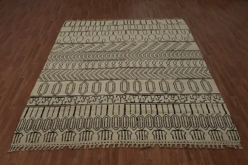 Moroccan Area Rug 8x10 with Tribal Geometric Pattern Charm