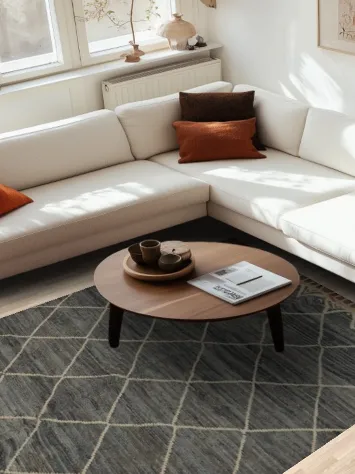 All-Over Trellis Moroccan Living Room Area Rug 6x10