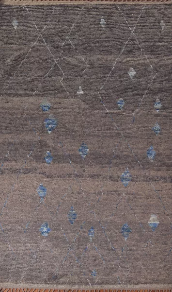 Handmade Moroccan Living Room Area Rug 6x10