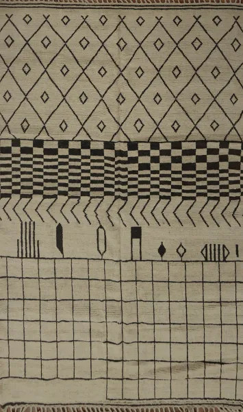 Versatile Moroccan Area Rug 8x11 for Living Rooms