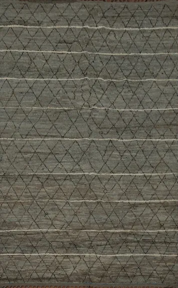 Handmade Trellis Moroccan Living Room Area Rug 7x10