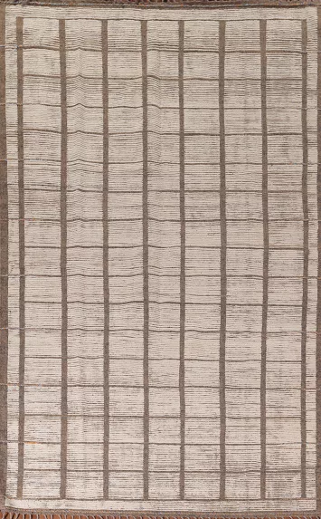 All-Over Checkered Moroccan Oriental Area Rug 8x12