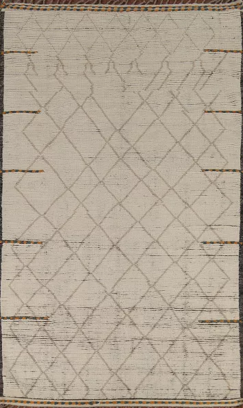 All-Over Trellis Moroccan Oriental Area Rug 6x10