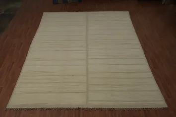 Handmade Ivory Moroccan Oriental Large Rug 12x16