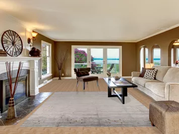 Elegant Gray Gabbeh Area Rug 8x10 with Colorful Accent Patterns