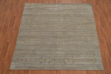 Handmade Gabbeh Indian Square Rug 8x8