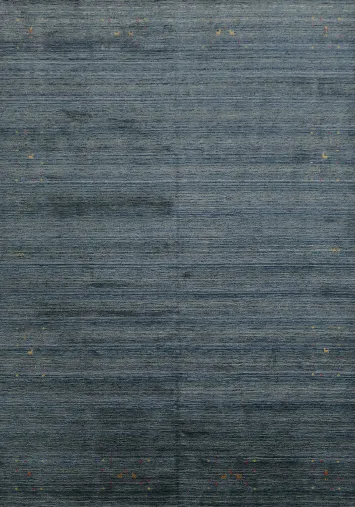 Elegant Blue Hues: Timeless Handmade Gabbeh Area Rug 9x12