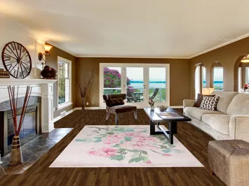 Wool & Silk Floral Handmade Abstract Area Rug 7x10