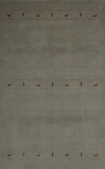 Chic Neutral Rug with Discreet Decorative Accents 7x10