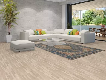 Wool Geometric Blue Tabriz Persian Area Rug 7x10