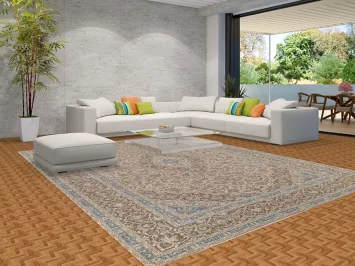 Traditional Wool Mashad Persian Area Rug 10x13