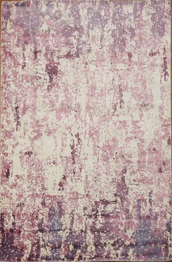 All-Over Handmade Abstract Indian Area Rug 6x9