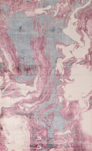 Contemporary Wool Abstract Indian Area Rug 5x8