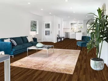 All-Over Abstract Oriental Area Rug 6x9