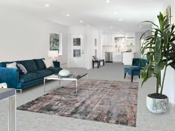 Handmade Wool Abstract Indian Area Rug 6x9