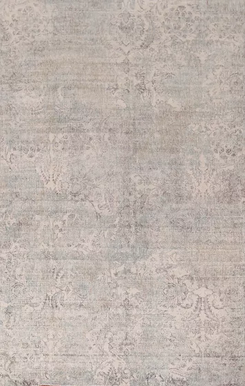 Hand-Knotted Wool Abstract Indian Area Rug 5x8