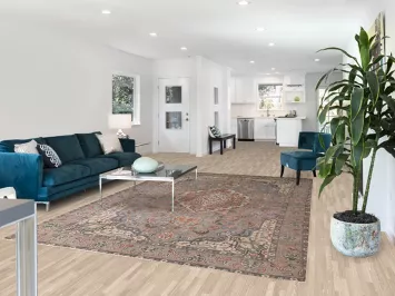 Handmade Gray Tabriz Persian Area Rug 7x11