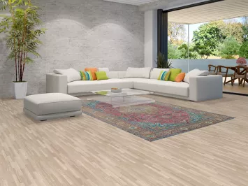 Pink Geometric Tabriz Persian Area Rug 6x10