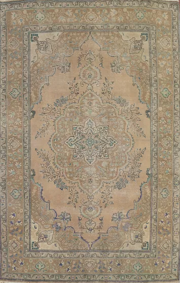 Handmade Wool Tabriz Persian Area Rug 7x10