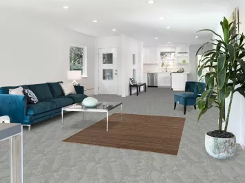 Brown Striped Kilim Persian Rug 5x7