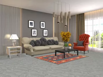 Geometric Blue Flat Weave Kilim Persian Rug 4x6