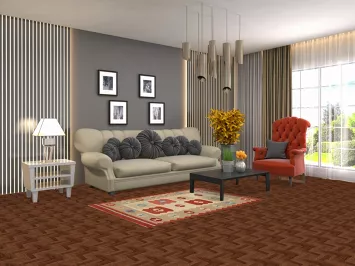 Hand-Woven Geometric Kilim Persian Accent Rug 3x5