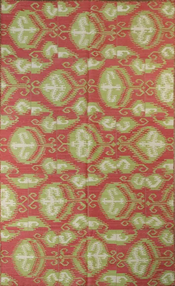 Flat Weave Kilim Indian Wool Rug 5x8